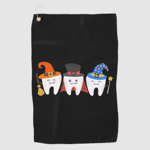 Serviette De Golf Dentiste Halloween dents Dentaire