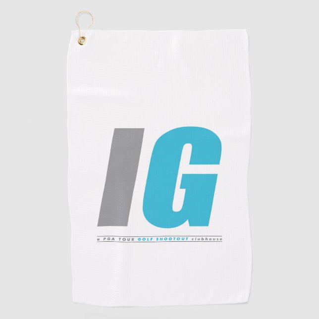 Serviette de golf des gars irrationnels (Devant)
