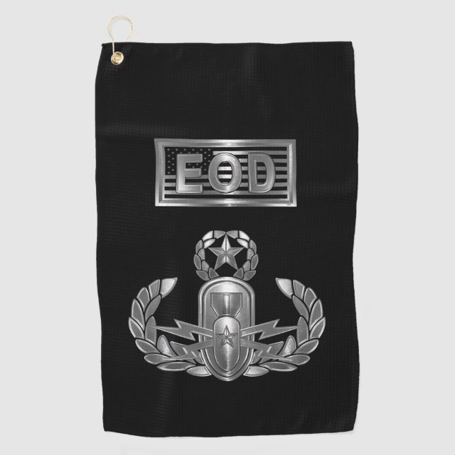 Serviette De Golf Désamorçage de munitions explosives “Master Blaste (Devant)
