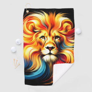 Serviette De Golf Design Lion