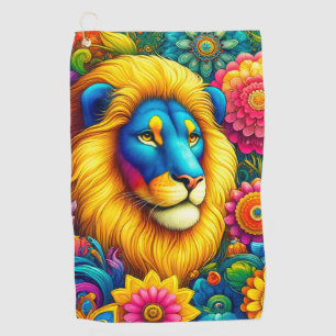 Serviette De Golf Design Lion