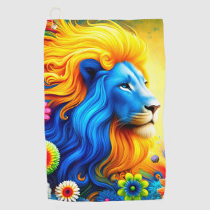Serviette De Golf Design Lion