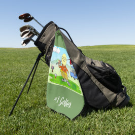 Serviette De Golf Dessin amusant sur le golf