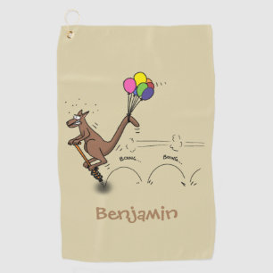 Serviette De Golf Dessin d'humour australien kangourou