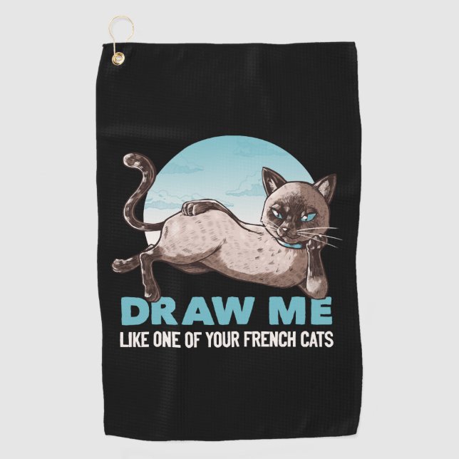 Serviette De Golf Dessinez-Moi Comme Une De Vos Filles Françaises Ch (Devant)
