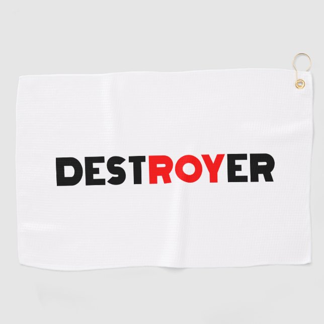 Serviette De Golf Destroyer Roy (Horizontal)