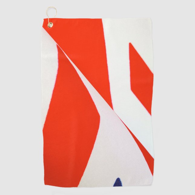 Serviette De Golf Détail du drapeau britannique (Devant)