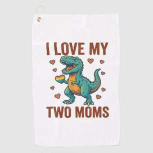 Serviette De Golf Deux mamans fières de la conception de T-Shirt vec