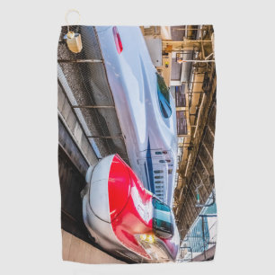 Serviette De Golf Deux Shinkansen à la gare de Tokyo