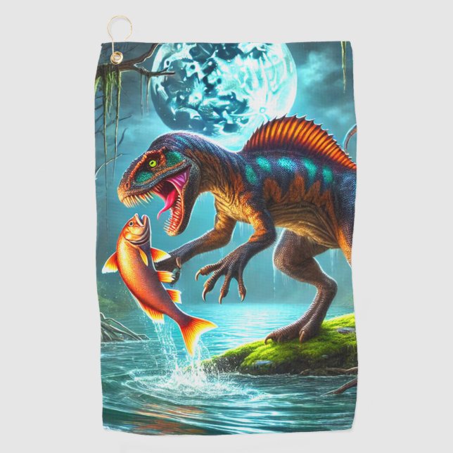 Serviette De Golf Dinosaure (Devant)