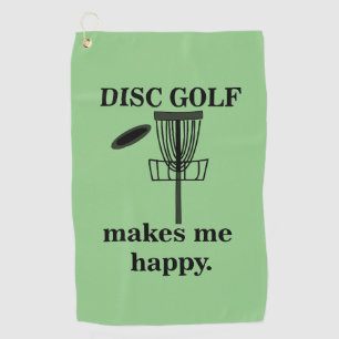 Serviette De Golf Disk Golf me rend heureux Disk Golf