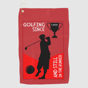 Serviette De Golf Don d'anniversaire aux golfeurs modifiables