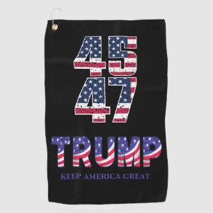 Serviette De Golf Donald Trump Garder l'Amérique grande montre cadea