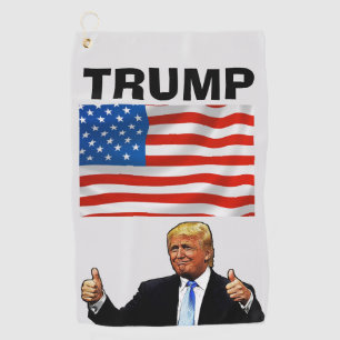SERVIETTE DE GOLF DONALD TRUMP GOLF TOWEL PATRIOTIC