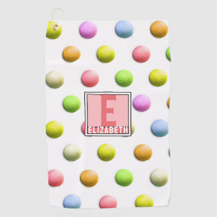 Serviette De Golf Dons de golf des dames monogrammes