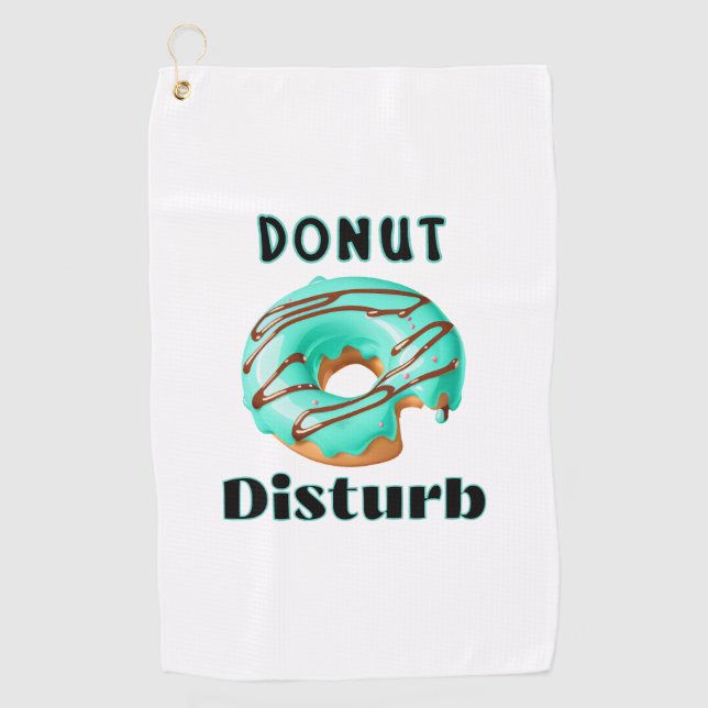 Serviette De Golf Donut Disturb fun (Devant)