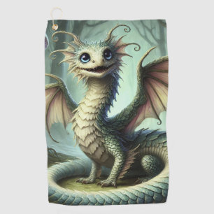 Serviette De Golf Dragon Jabberwocky Mignon Créature Fantastique Art