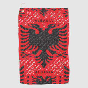 Serviette De Golf drapeau albanais motif 2