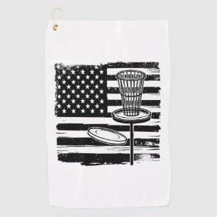 Serviette De Golf Drapeau américain de Disk Golf