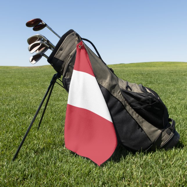 Serviette De Golf Drapeau autrichien (Vert)