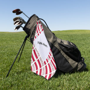 Serviette De Golf Drapeau autrichien en mosaïque personnalisé