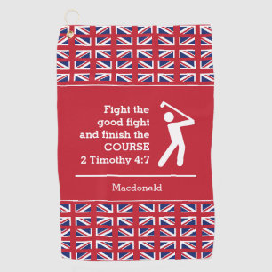 Serviette De Golf Drapeau britannique personnalisé UK UNION JACK chr