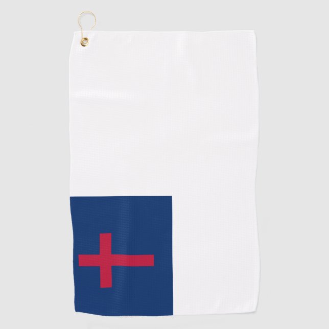Serviette De Golf Drapeau chrétien Golf Towel (Devant)