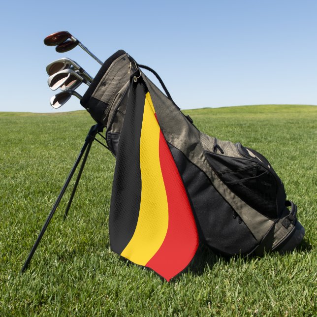 Serviette De Golf Drapeau de Belgique (Vert)