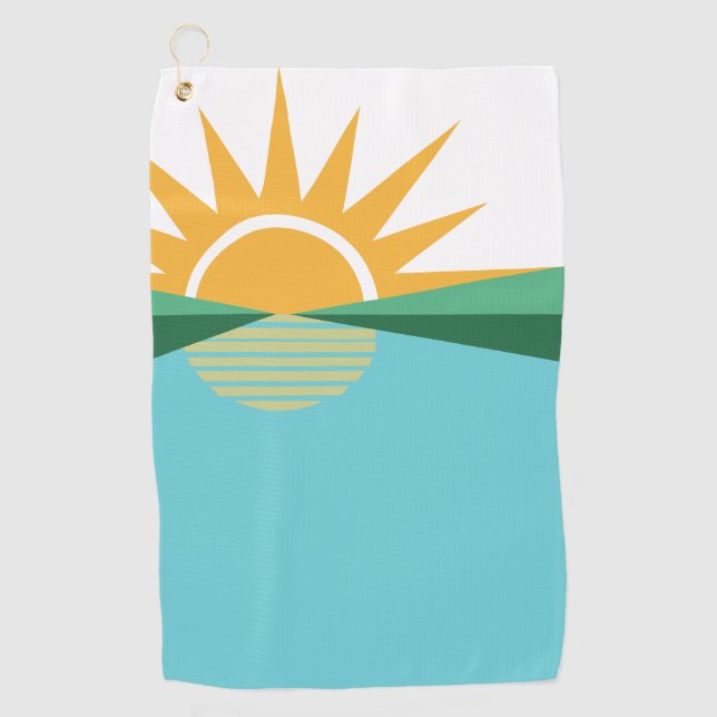 Serviette De Golf Drapeau de Coral Springs, Floride (Devant)