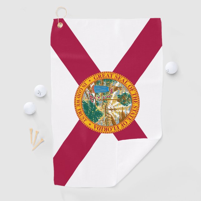 Serviette De Golf Drapeau de Floride (En situation)