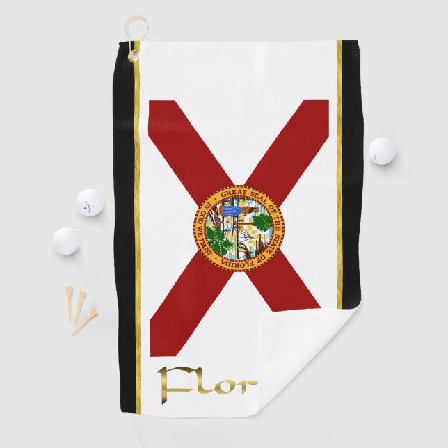 Serviette De Golf Drapeau de Floride (En situation)