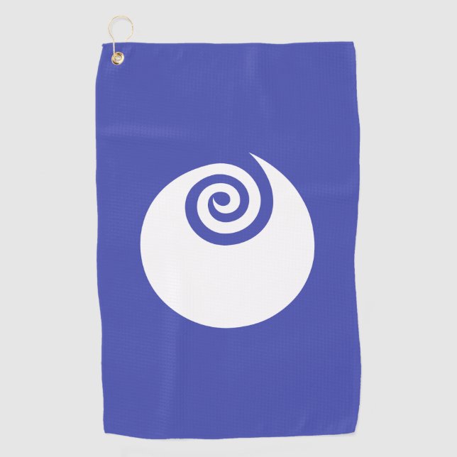 Serviette De Golf Drapeau de la préfecture d'Ibaraki, Japon (Devant)