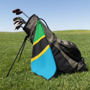 Serviette De Golf Drapeau de la Tanzanie
