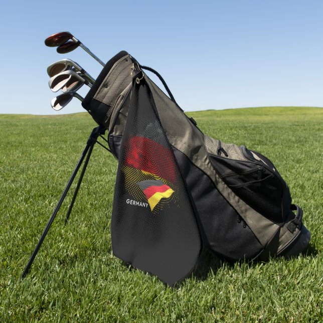 Serviette De Golf Drapeau de l'Allemagne (Vert)