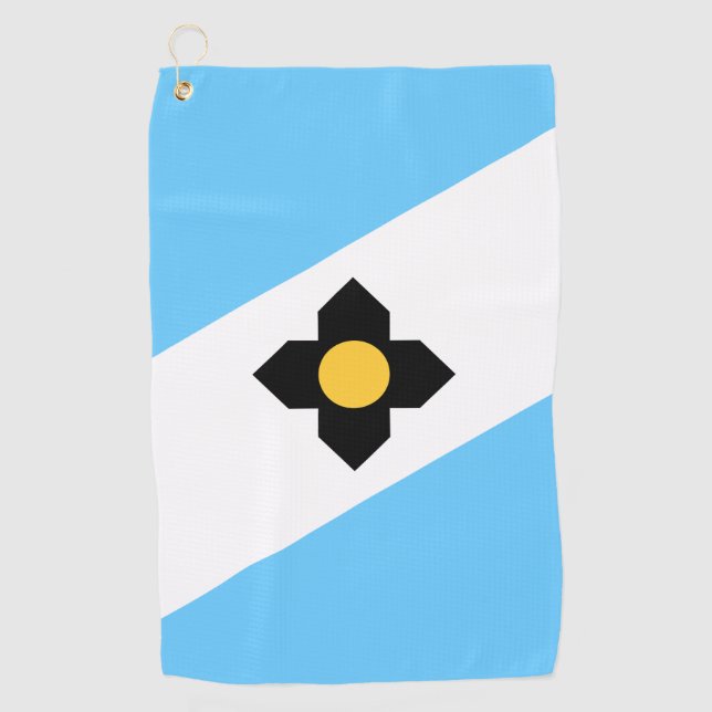 Serviette De Golf Drapeau de Madison, Wisconsin (Devant)