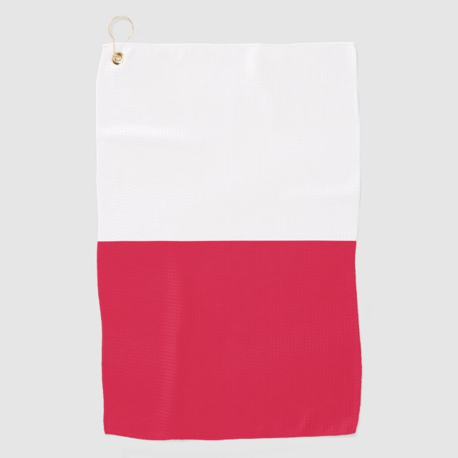 Serviette De Golf Drapeau de Pologne (Devant)