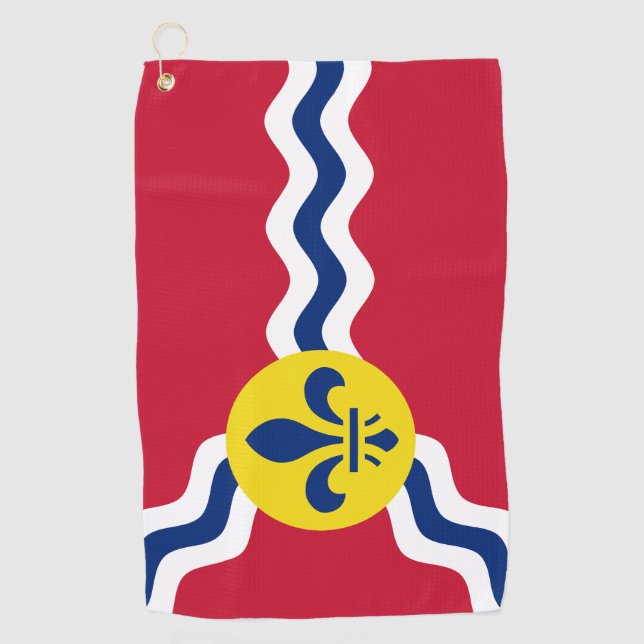 Serviette De Golf Drapeau de Saint-Louis, Missouri (Devant)