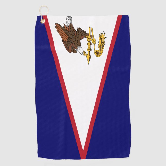 Serviette De Golf Drapeau des Samoa américaines Golf Towel (Devant)