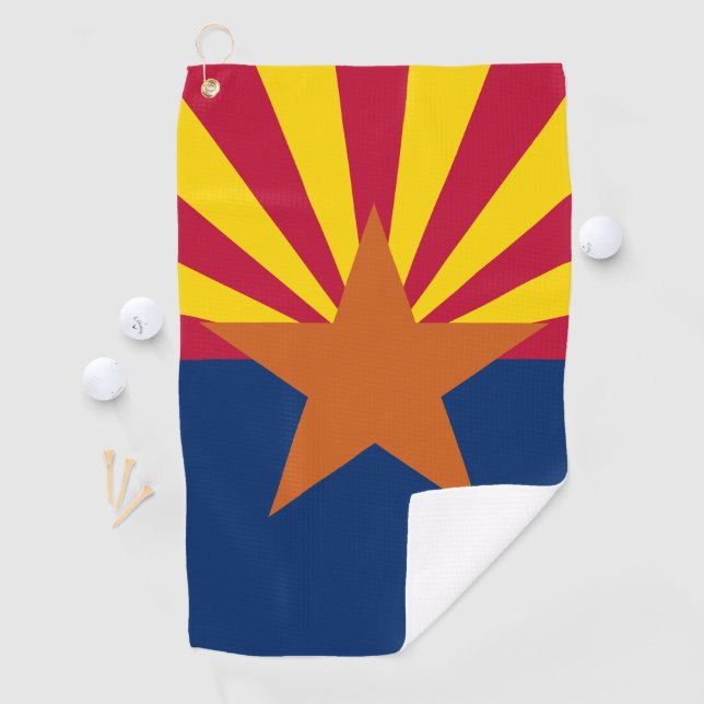 Serviette De Golf Drapeau d'État de l'Arizona (En situation)