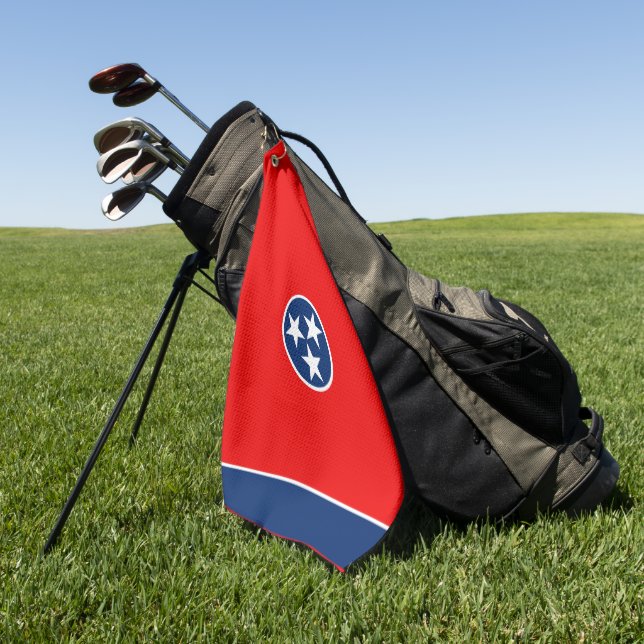 Serviette De Golf Drapeau d'état du Tennessee  (Vert)