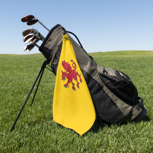 Serviette De Golf Drapeau du comté de Somerset (Vert)