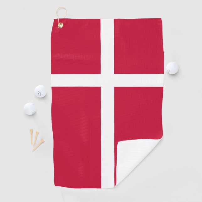 Serviette De Golf Drapeau du Danemark (En situation)