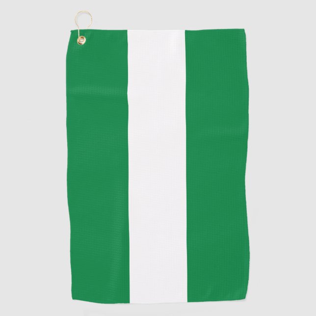 Serviette De Golf Drapeau du Nigeria (Devant)