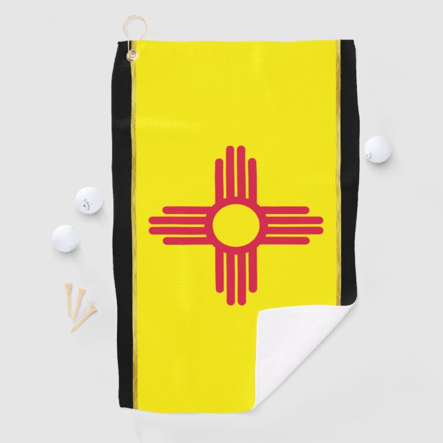 Serviette De Golf Drapeau du Nouveau-Mexique (En situation)