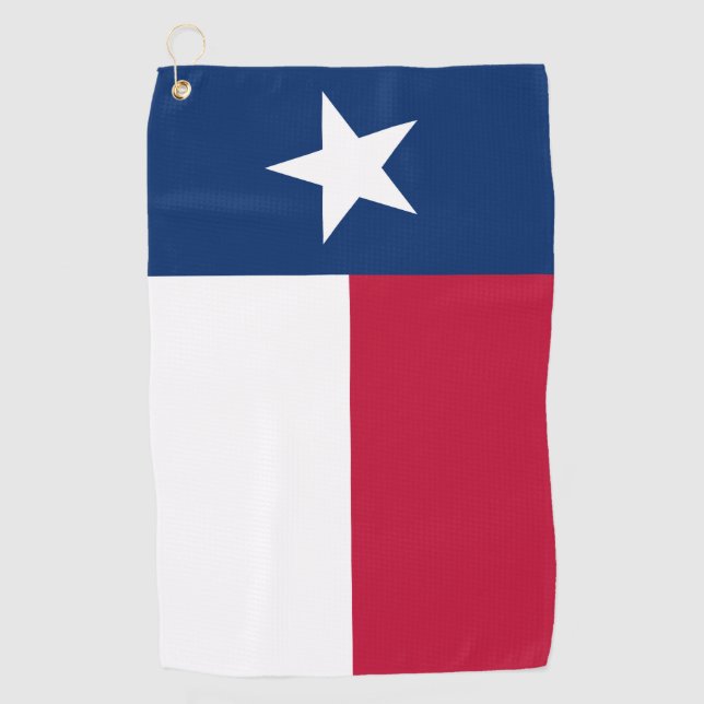 Serviette De Golf Drapeau du Texas : Longhorns, l'État de l'étoile s (Devant)
