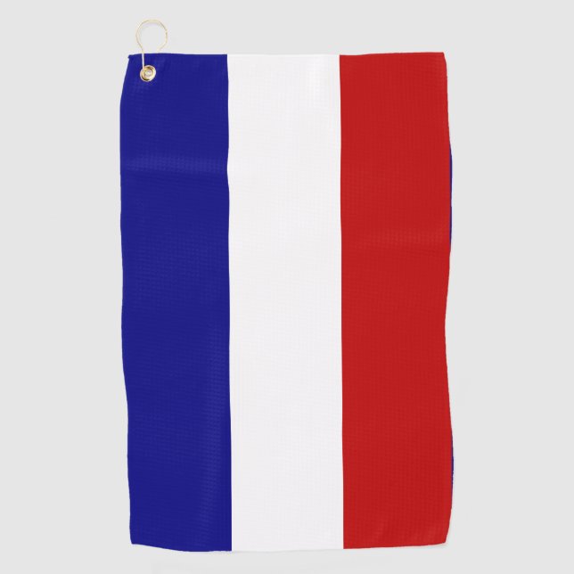 Serviette De Golf Drapeau français (Devant)