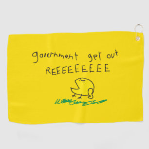Serviette De Golf Drapeau Gadsden Gouvernement dehors REE SNEKDROITE