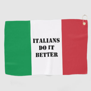 Serviette De Golf Drapeau italien de l'Italie cadeau personnalisé d