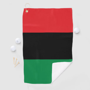 Serviette De Golf Drapeau panafricain de l'UNIA