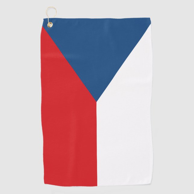 Serviette De Golf Drapeau République tchèque (Devant)